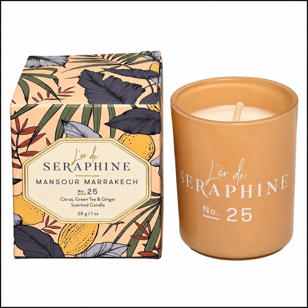L'or de Seraphine Mansour Marrakech No. 25 Citrus Green Tea Ginger Candle 1oz